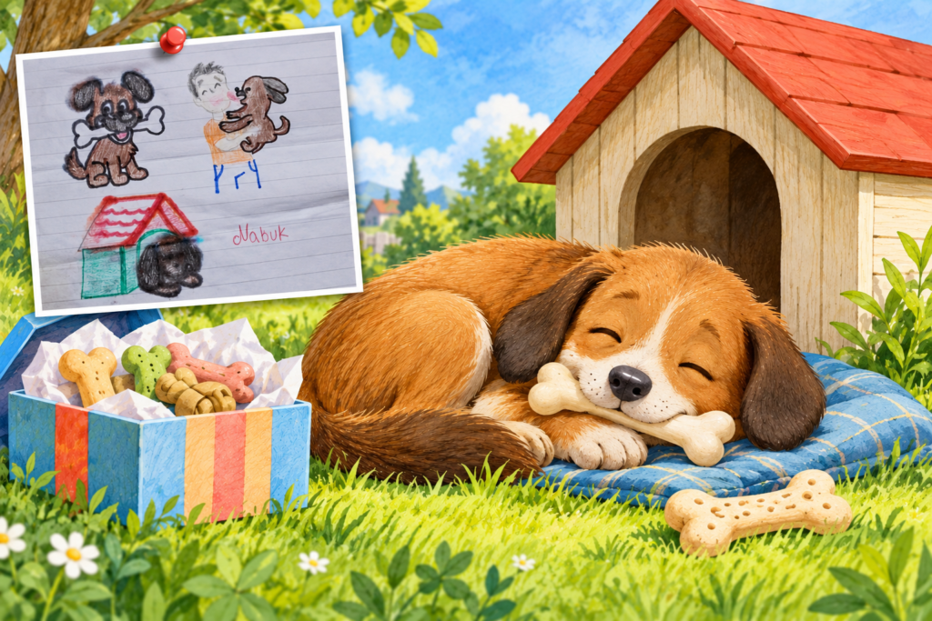 El perro dormilón, un cuento de Nabuk Eli España Morales